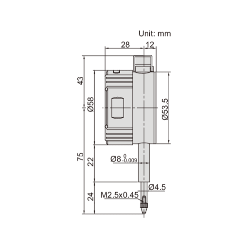 Insize Digital Indicator 10mm/0.4" Range Series 2109-10 - Twin Eagle Imports