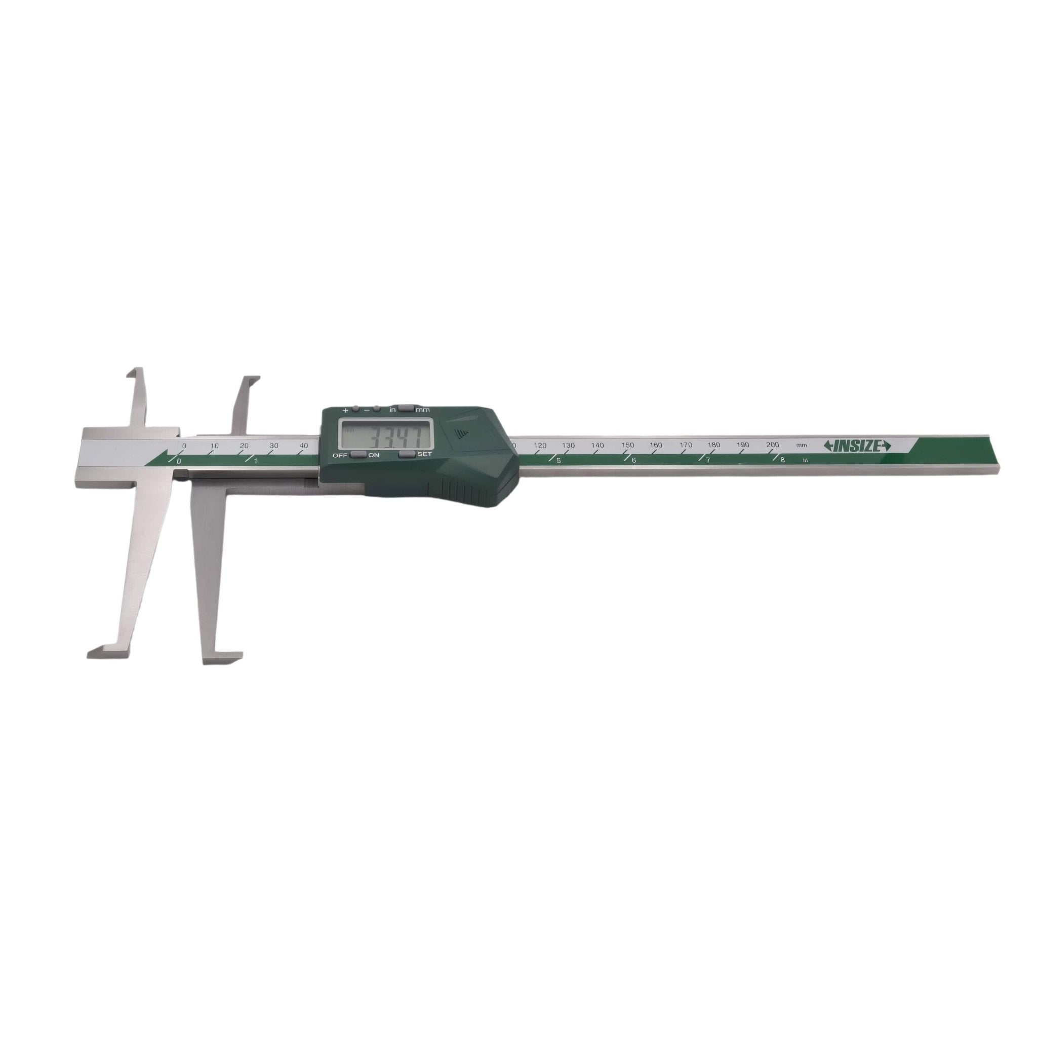 Insize Digital Inside Groove Caliper 9-200mm/0.35-8" Series 1176-200 - Twin Eagle Imports