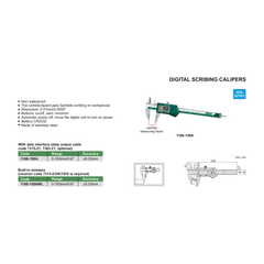 Insize Digital Scribing Caliper 0-150mm/0-6" Range Series 1166-150A - Twin Eagle Imports