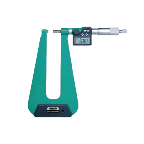 Insize Digital Sheet Metal Micrometer 0–25 mm / 0–1" Series 3539-253FA - Twin Eagle Imports