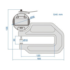 Insize Digital Thickness Gauge 0-10mm/0-0.4" Range Series 2872-10 - Twin Eagle Imports