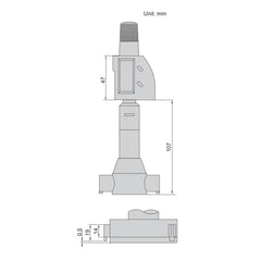Insize Digital Three Points Micrometer Set 70-100mm/ 2.76-3.94" Range Series 3128-100 - Twin Eagle Imports