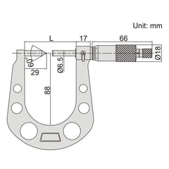 Insize Disc Brake Micrometer 7.6-33mm Range Series 3288-33A - Twin Eagle Imports