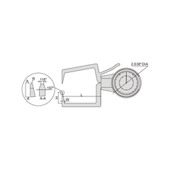 Insize External Dial Caliper Gauge 0.8-1.6" Range Series 2333-E161 - Twin Eagle Imports