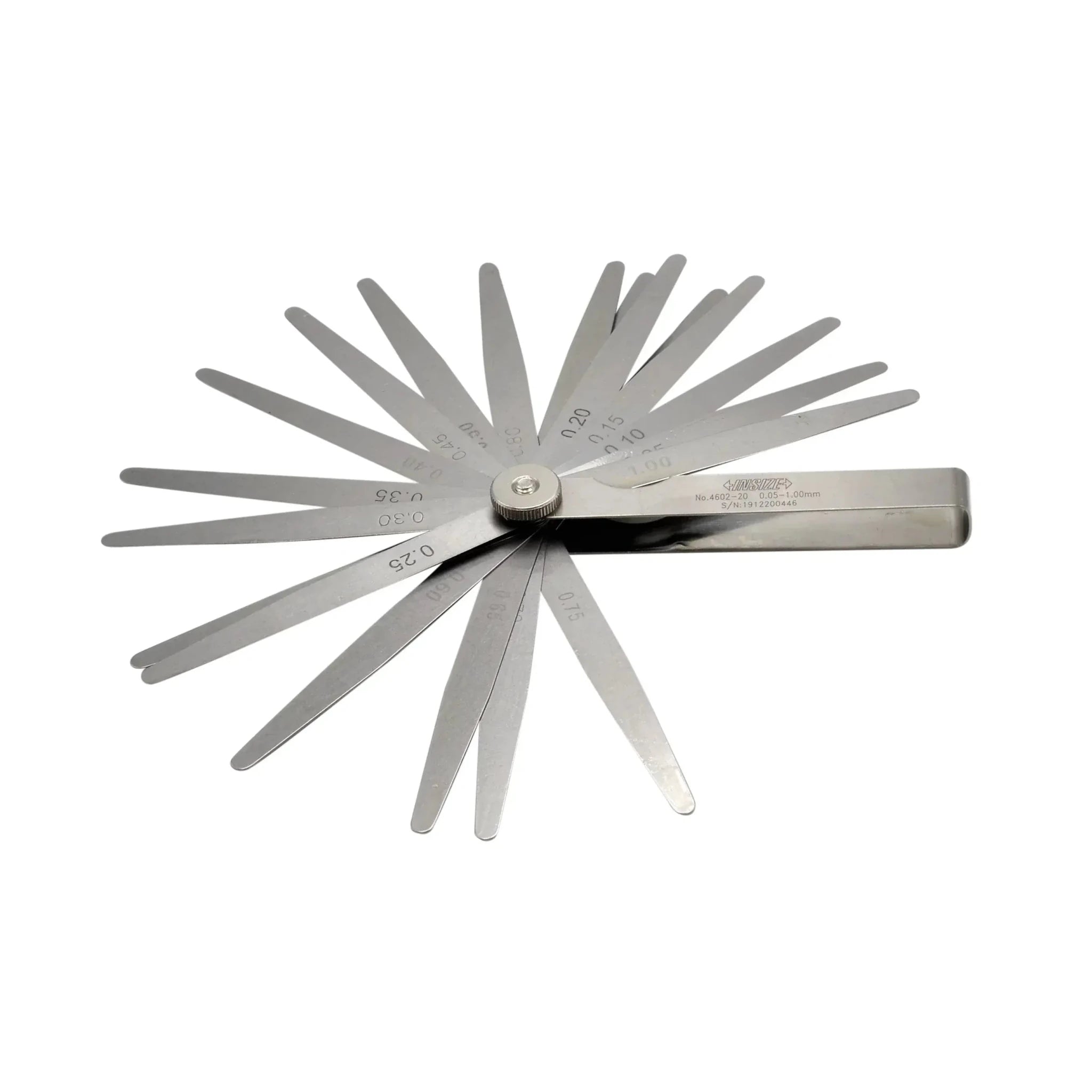 Insize Feeler Gauge 20pc Set 0.05-1mm Range Series 4602-20 - Twin Eagle Imports