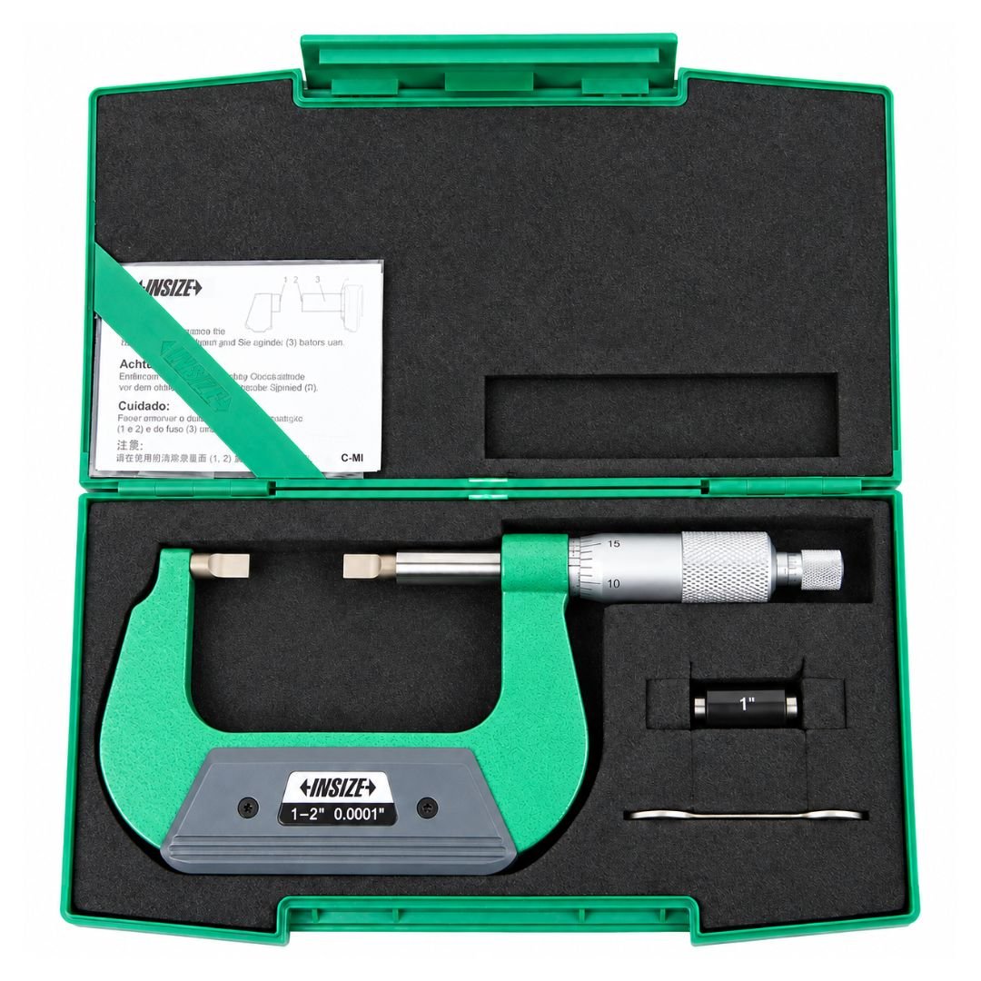 Insize Imperial Outside Blade Micrometer 1-2" Range Series 3232-2 - Twin Eagle Imports