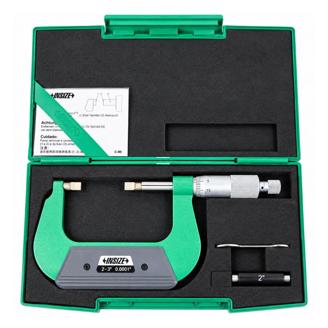 Insize Imperial Outside Blade Micrometer 2-3" Range Series 3232-3 - Twin Eagle Imports