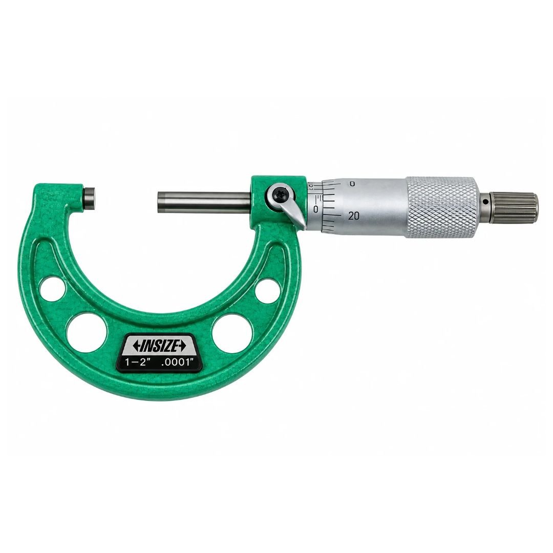 Insize Imperial Outside Micrometer 1-2" Range Series 3203-2A - Twin Eagle Imports