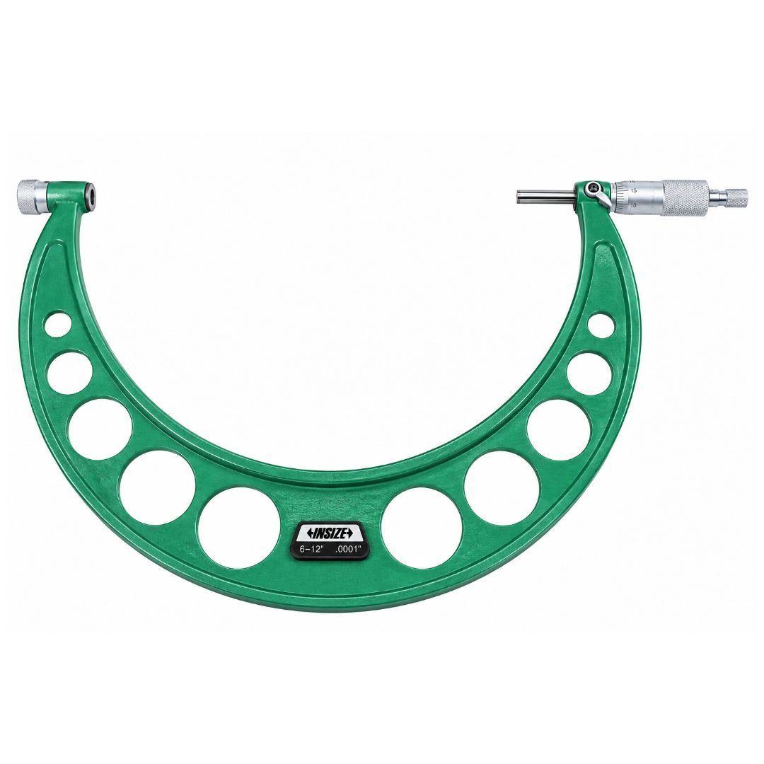 Insize Imperial Outside Micrometer 6-12" Range Series 3206-12 - Twin Eagle Imports