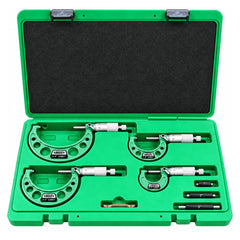Insize Imperial Outside Micrometer Set 0-4" Range Series 3203-44A - Twin Eagle Imports