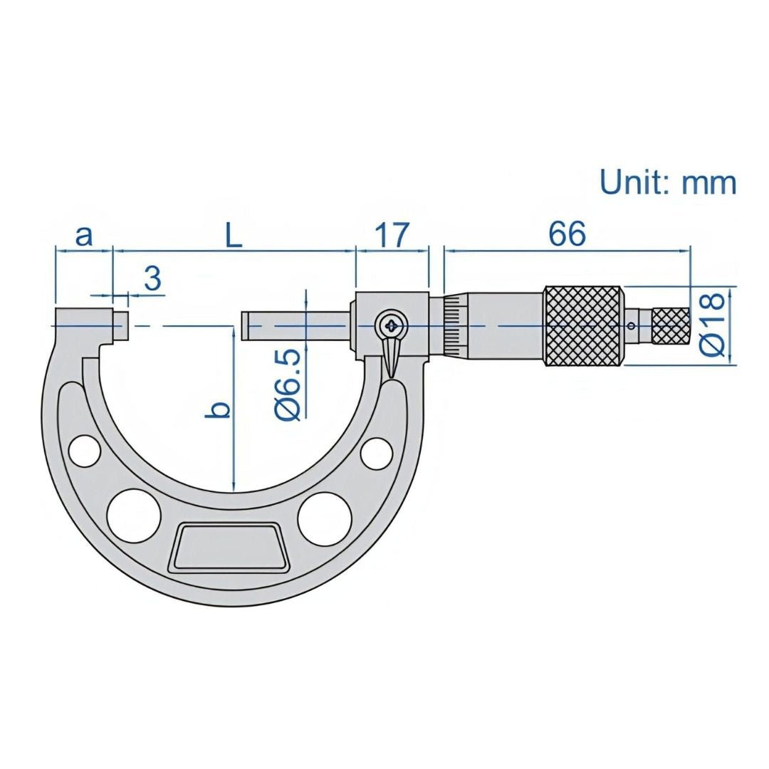 Insize Imperial Outside Micrometer Set 6-12" Range Series 3203-126A - Twin Eagle Imports