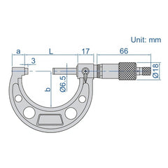 Insize Imperial Outside Micrometer Set 6-12" Range Series 3203-126A - Twin Eagle Imports