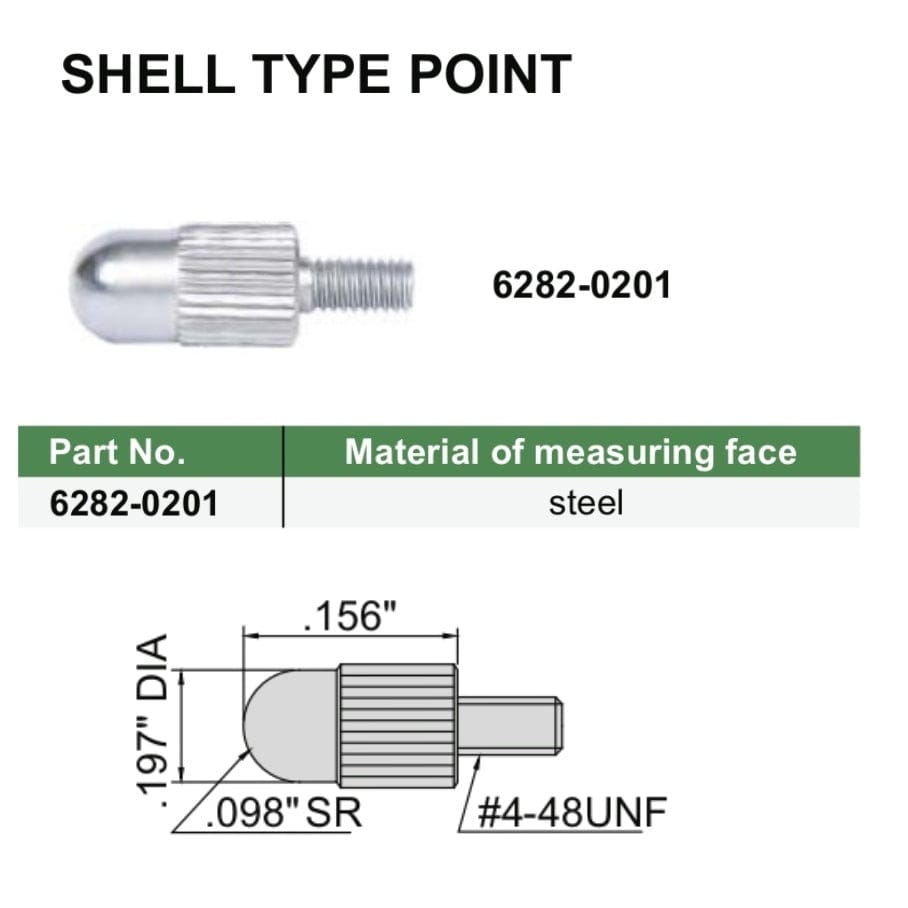 Insize Imperial Shell Type Point 0.156" Range Series 6282-0201 - Twin Eagle Imports