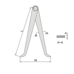 Insize Inside Caliper 0-300mm Range Series 7240-300 - Twin Eagle Imports