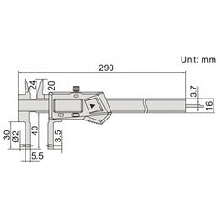 Insize Interchangeable Point Digital Caliper Range Series 1526-200 - Twin Eagle Imports