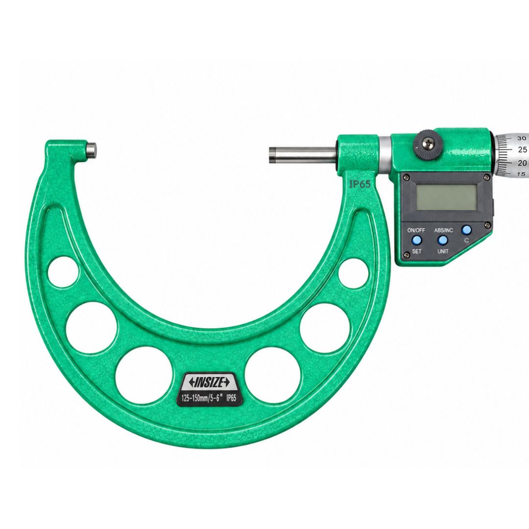 Insize IP65 Digital Outside Micrometer 125-150mm / 5-6" Range Series 3101-150A - Twin Eagle Imports