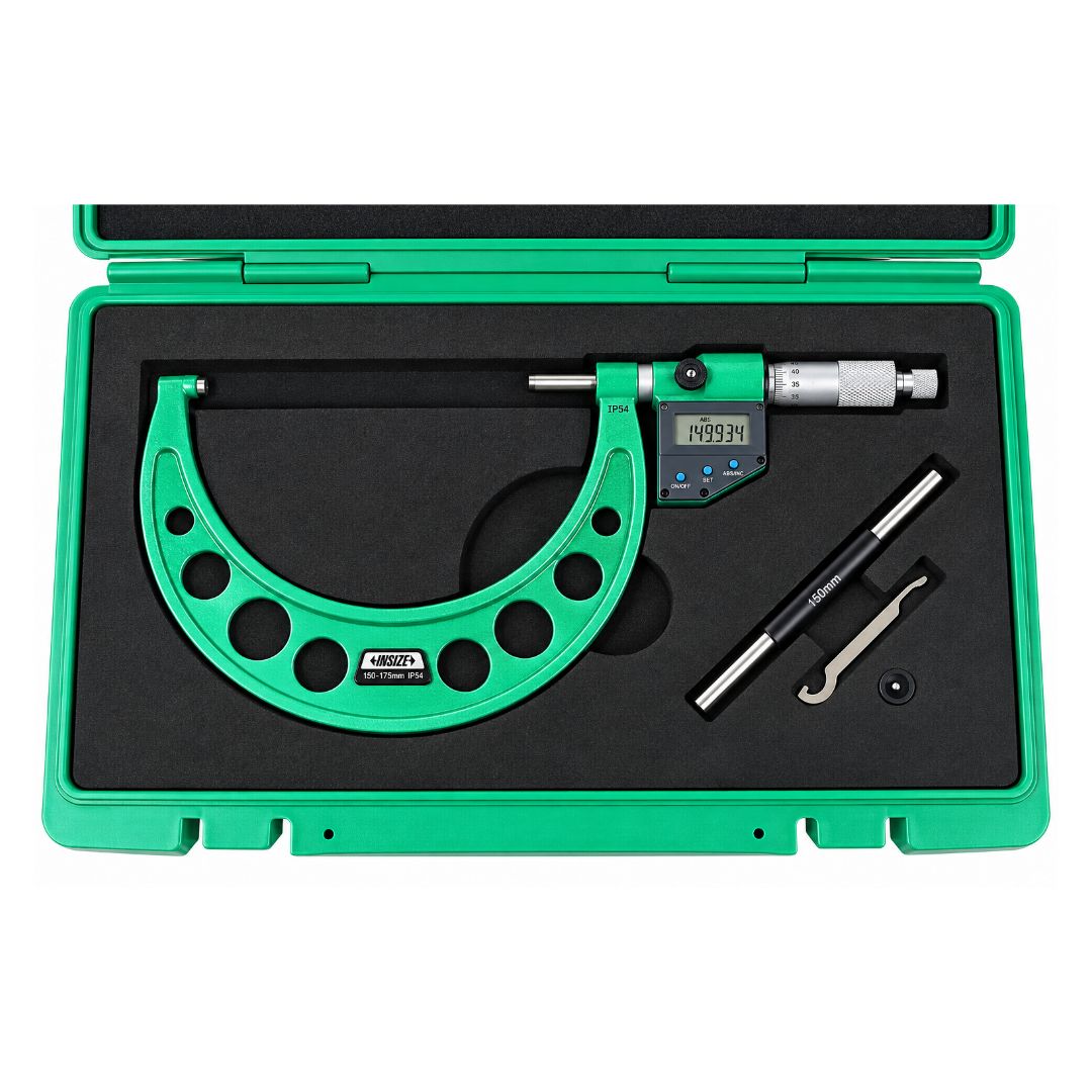Insize IP65 Digital Outside Micrometer 150-175MM / 6-7"Range Series 3108-175A - Twin Eagle Imports