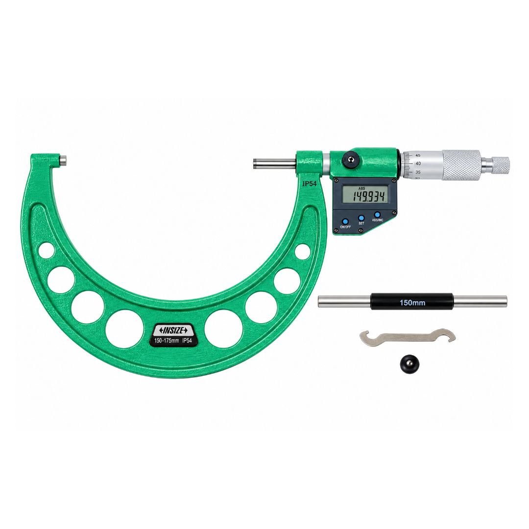 Insize IP65 Digital Outside Micrometer 150-175MM / 6-7"Range Series 3108-175A - Twin Eagle Imports