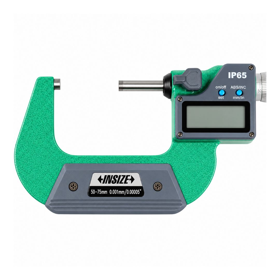 Insize IP65 Digital Outside Micrometer 50-75mm / 2-3" Range Series 3101-75A - Twin Eagle Imports