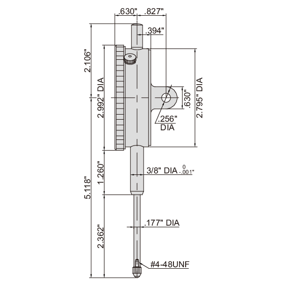 Insize Large Face Dial Indicator Range Series 2312-15 - Twin Eagle Imports