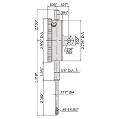 Insize Large Face Dial Indicator Range Series 2312-2 - Twin Eagle Imports