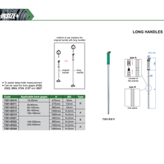 Insize Long Handle 1480mm × 14.5mm Series 7351-EX23 - Twin Eagle Imports