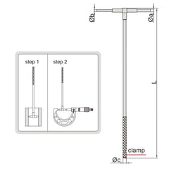 Insize Long Handle Telescopic Gauge 12.7-19mm Range Series 4209-2 - Twin Eagle Imports