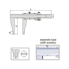 INSIZE Manufacturing Insize Vernier Caliper 0-500mm/0-20" Range Series 1214-500