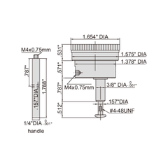 INSIZE Measuring Equipment Insize Back Plunger Type Dial Indicator Range Series 2320-02