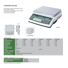INSIZE MEASURING EQUIPMENT Insize Counting Scale 15kg Capacity Series 8101-15