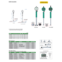 INSIZE MEASURING EQUIPMENT Insize Digital Bore Gauge 160–250 mm Range Series 2122-250A
