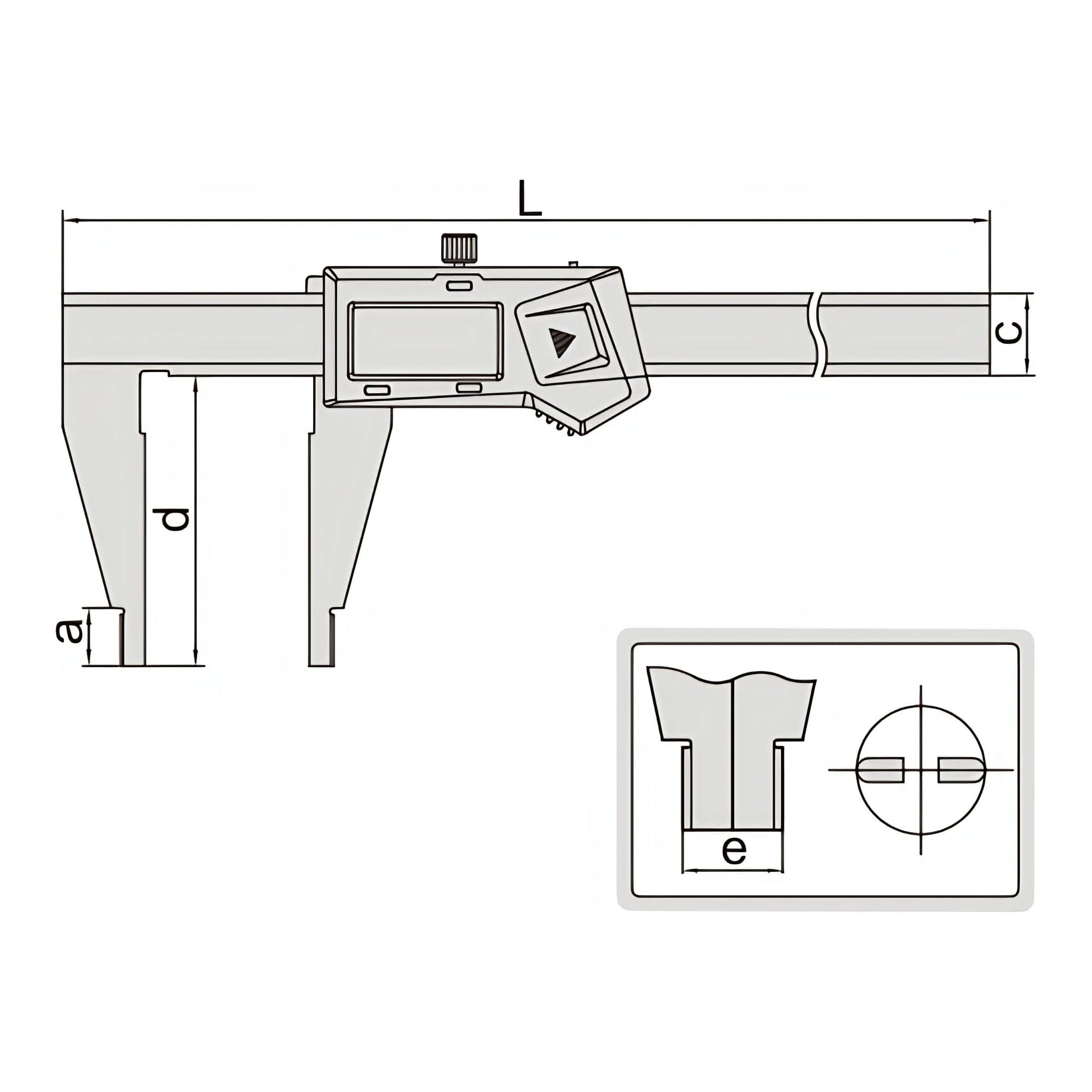 INSIZE Measuring Equipment Insize Digital Caliper 0-200mm/0-8" Range Series 1170-200