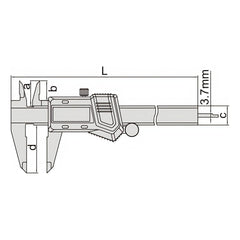 INSIZE Measuring Equipment Insize Digital Caliper 0-300mm/0-12" Range Series 1114-300A