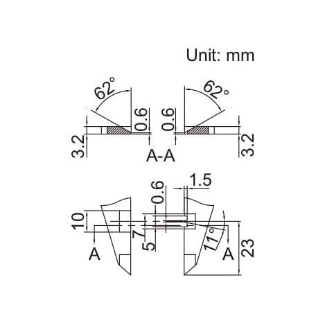 INSIZE Measuring Equipment Insize Digital Crimp Height Caliper 0-150mm/0-6" Range Series 1165-150A