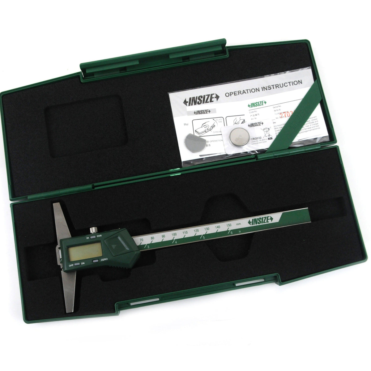 INSIZE Measuring Equipment Insize Digital Double Hook Depth Gauge 0-150mm / 0-6" Range Series 1144-150A