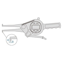 INSIZE Measuring Equipment Insize Digital Internal Caliper Gauge 15-35mm/0.6-1.4" Range Series 2151-35