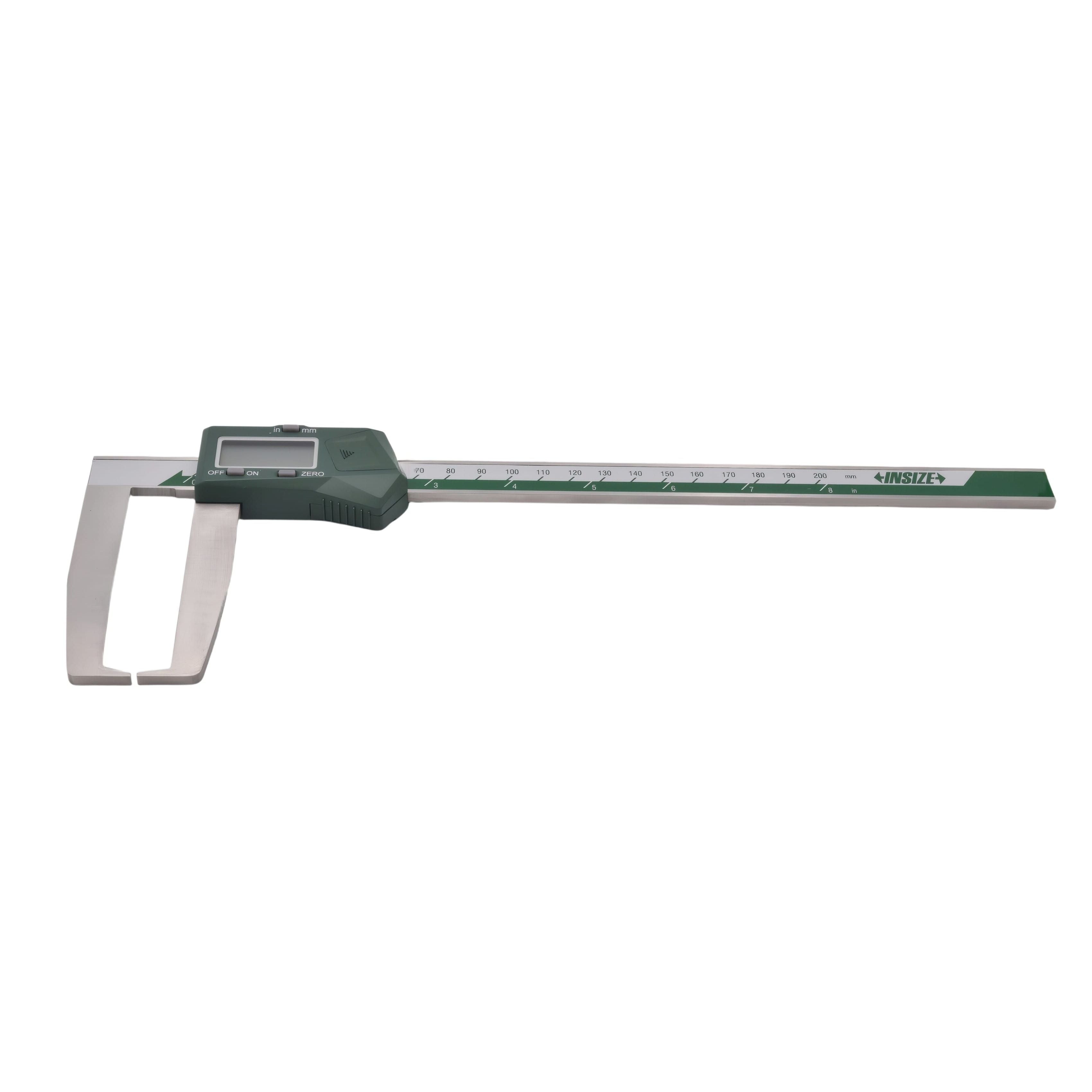 INSIZE MEASURING EQUIPMENT Insize Digital Outside Neck Caliper 0-200mm/0-8" Series 1187-200A