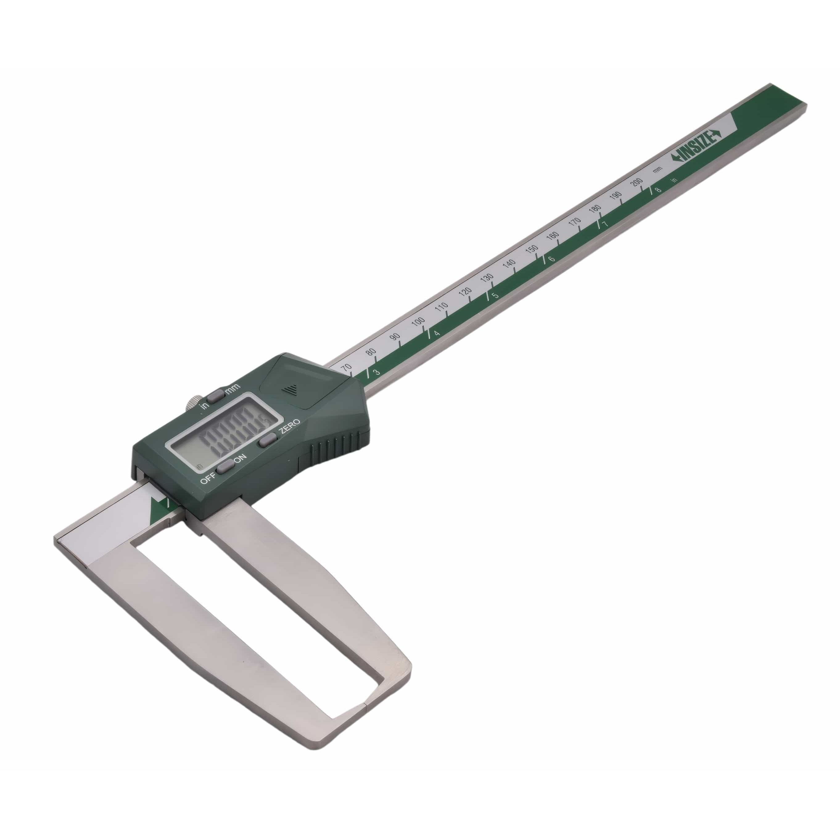 INSIZE MEASURING EQUIPMENT Insize Digital Outside Neck Caliper 0-200mm/0-8" Series 1187-200A