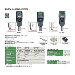 INSIZE MEASURING EQUIPMENT Insize Digital Shore Durometer Shore A Series ISH-DSA