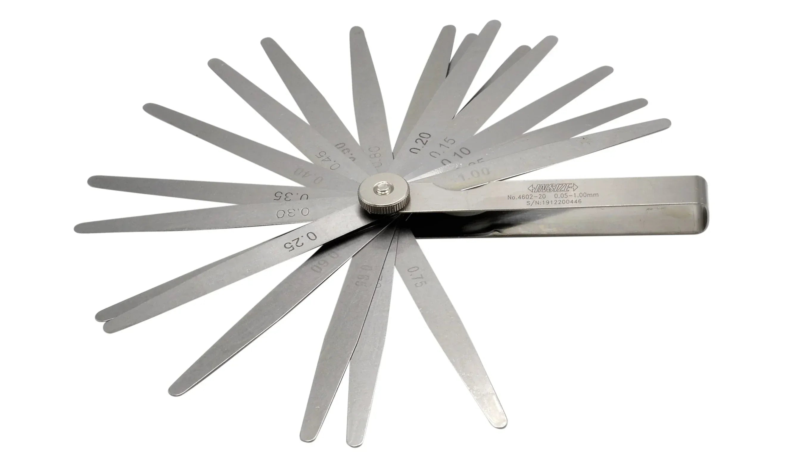 INSIZE MEASURING EQUIPMENT Insize Feeler Gauge 20pc Set 0.05-1mm Range Series 4602-20