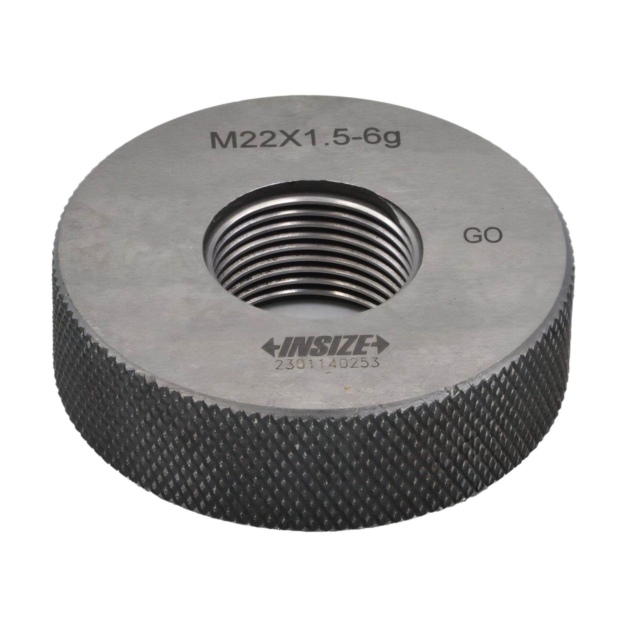 INSIZE Measuring Equipment Insize GO Thread Ring Gauge M22X1.5 Series 4129-22R