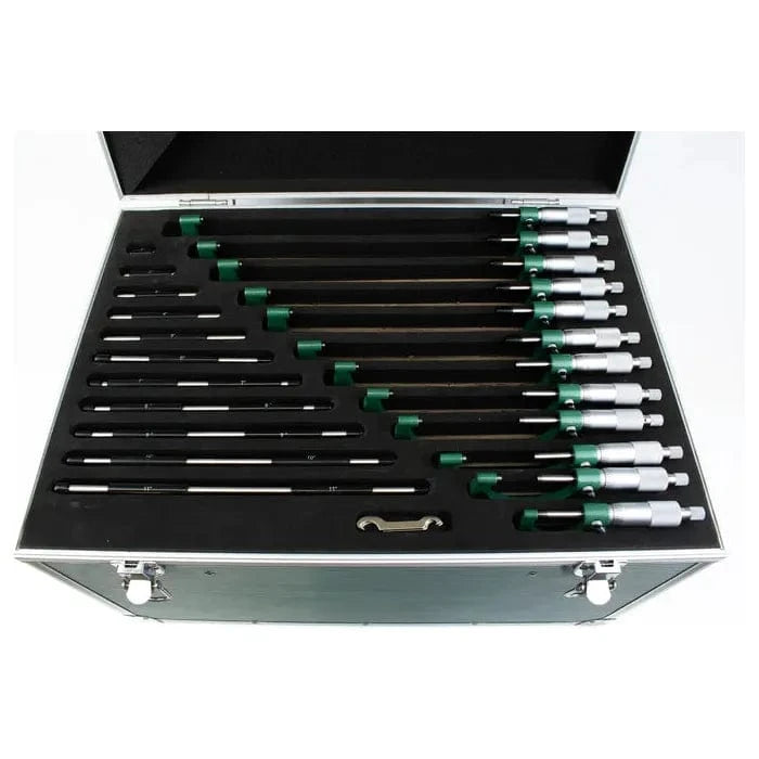 INSIZE Measuring Equipment Insize Imperial Outside Micrometer Set 0-12" Range Series 3203-1212A