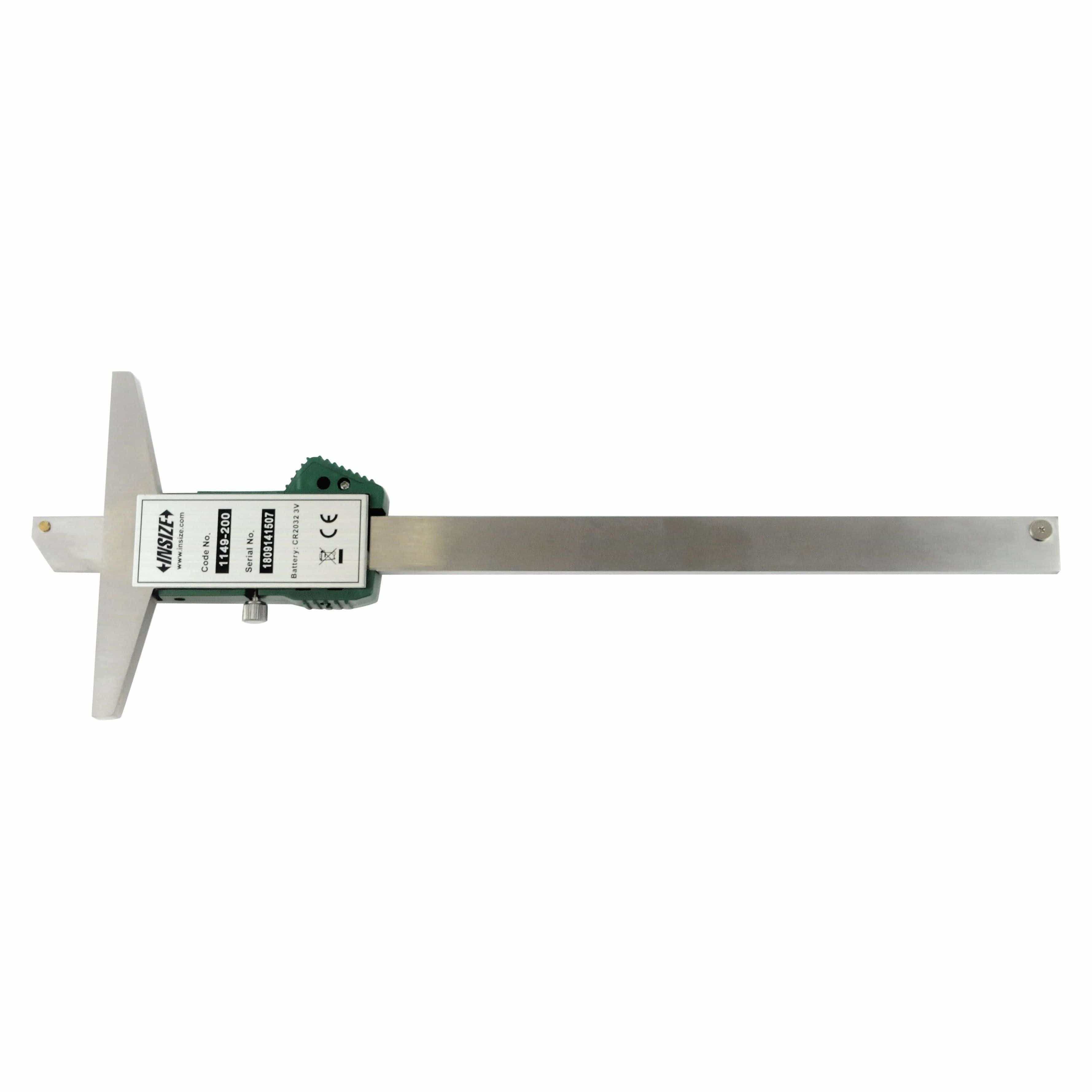 INSIZE Measuring Equipment Insize IP67 Digital Depth Gauge 0-200mm / 0-8" Range Series 1149-200