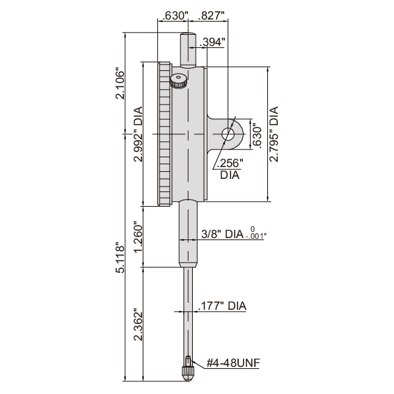 INSIZE Measuring Equipment Insize Large Face Dial Indicator Range Series 2312-2