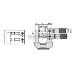 INSIZE Measuring Equipment Insize Limit Micrometer 1-2" Range Series 3235-2
