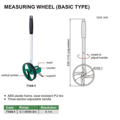 INSIZE Measuring Equipment Insize Measuring Wheel 0.1-9999.9m Range Series 7144-1