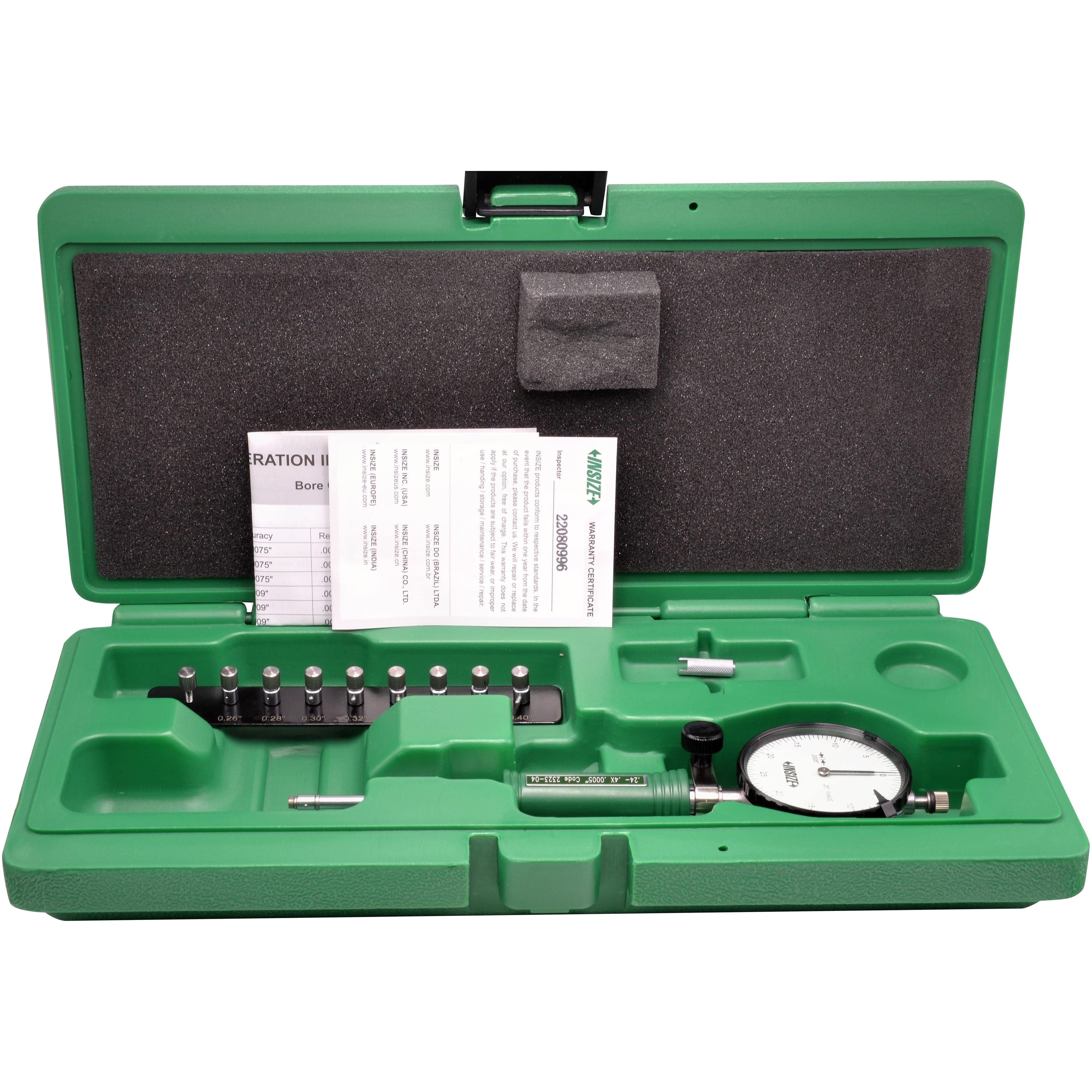 INSIZE Measuring Equipment Insize Mechanical Bore Gauge 0.24-0.4" Range Series 2323-04