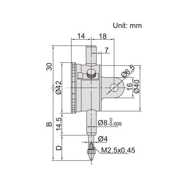INSIZE Measuring Equipment Insize Metric Compact Dial Indicator 5mm Range Series 2311-5F