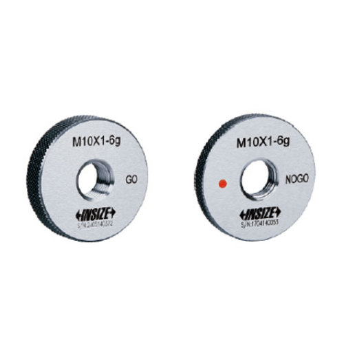 INSIZE Measuring Equipment Insize Metric Fine Thread Ring Gage M10 × 1 mm Class 6g GO Ring Gage Series 4129-10P