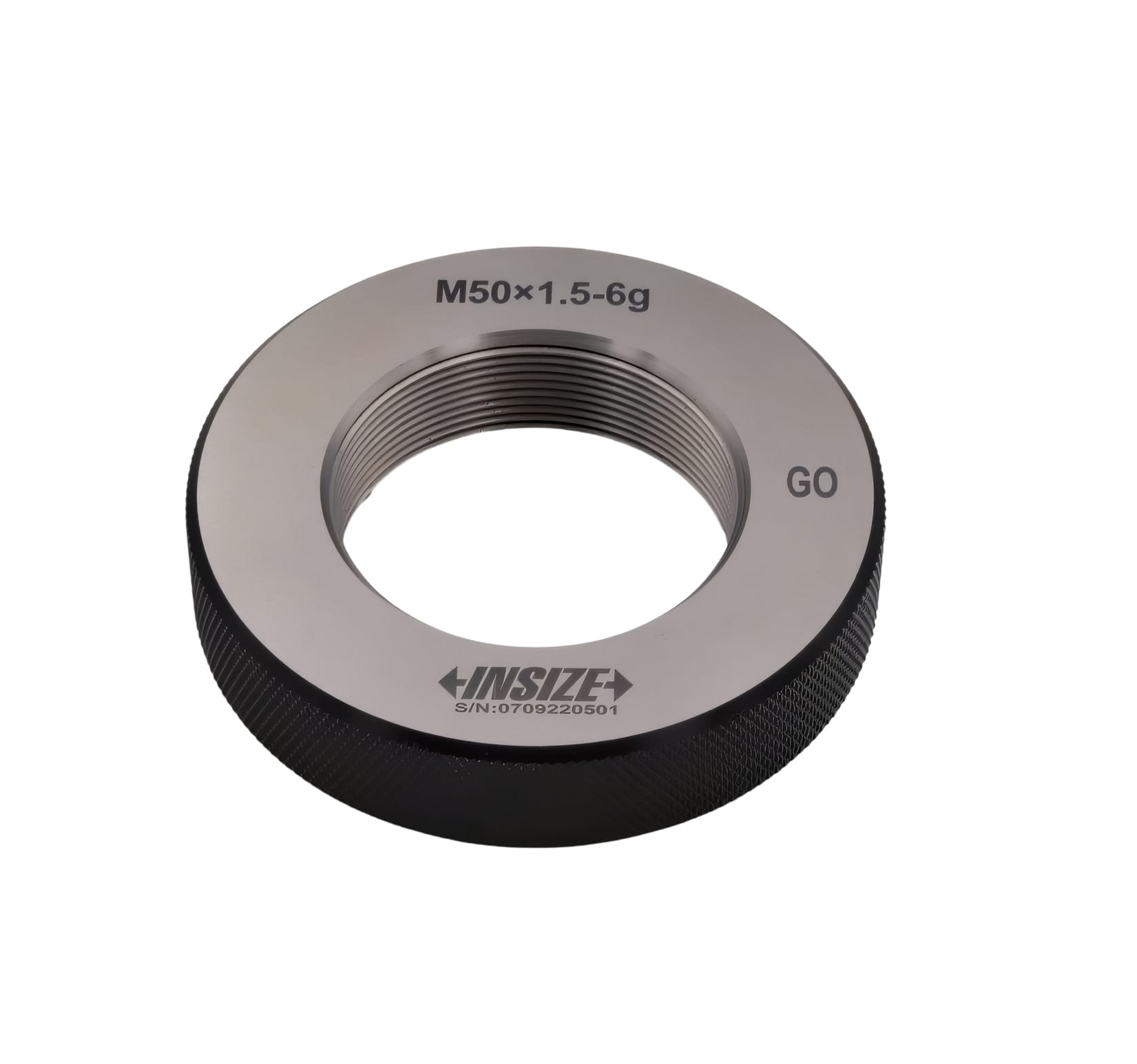 INSIZE MEASURING EQUIPMENT Insize Metric Fine Thread Ring Gauge GO M50 x 1.5 Class 6g Series 4129-50R